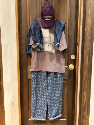 Denim パッチワークモチーフＴ