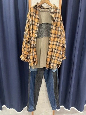 秋先取り！チェックシャツ