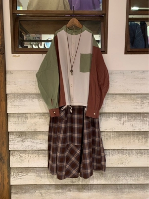 ワッシャーポプリンカットオフシャツ