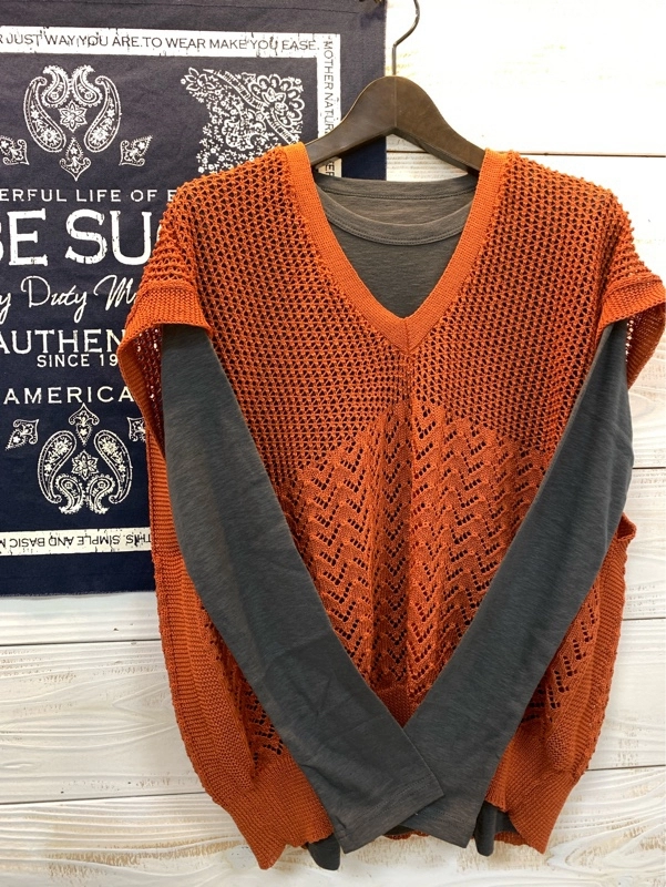 フライス無地クルー入荷☆