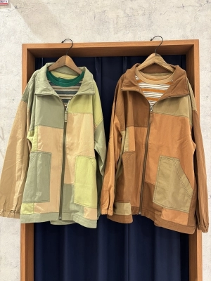 配色切替ZipUpブルゾン