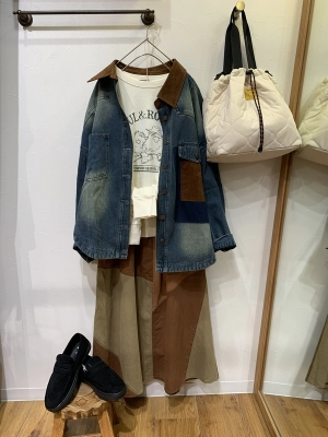 ガーゼ裏毛ロングスリーブプルオーバー