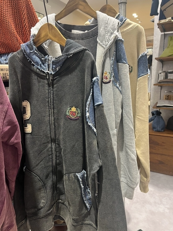 ケミカル加工パーカー
