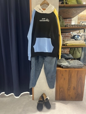 柔らかいフーディ