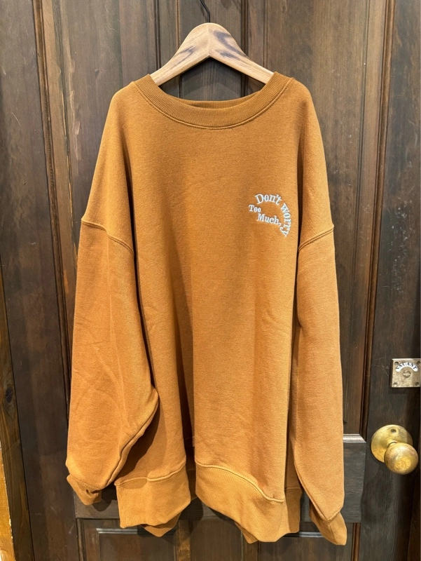 裏毛裏起毛BIGクループルオーバー