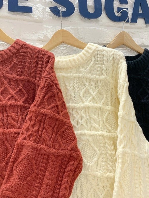 アラン柄ニット☆