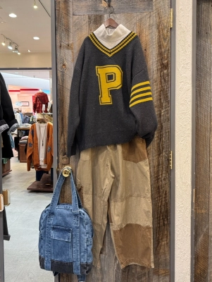 ﾂｲﾙ×ﾐﾆﾍﾘﾝﾎﾞﾝ硫化染 切替サイドポケットパンツ★彡