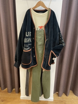 裏ボアベロアノーカラージャケット