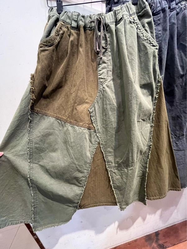 ﾂｲﾙ×ﾐﾆﾍﾘﾝﾎﾞﾝ硫化染ﾘﾒｲｸ風ｷﾞｬｻﾞｰｽｶｰﾄ