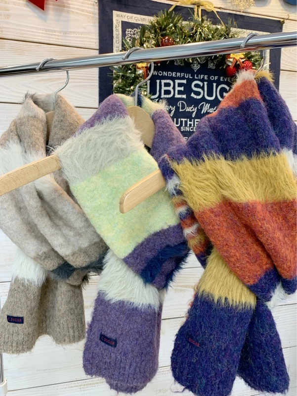 ループ×シャギー マフラー☆