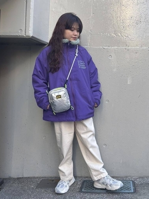 ナイロン裏ボアジャケット