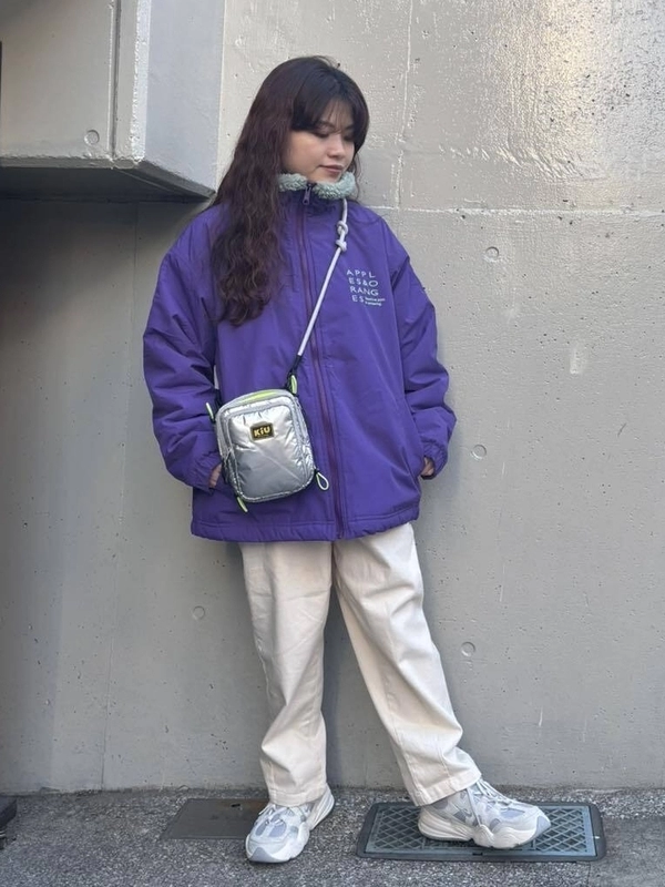 ナイロン裏ボアジャケット