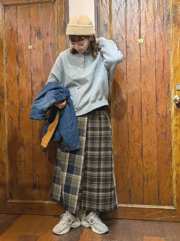 裏起毛ハーフジップ買いました