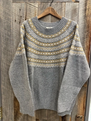 求心ニットラグランプルオーバー