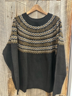 求心ニットラグランプルオーバー