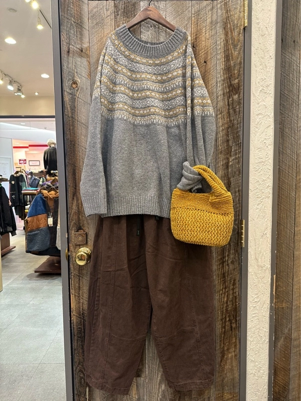 求心ニットラグランプルオーバー