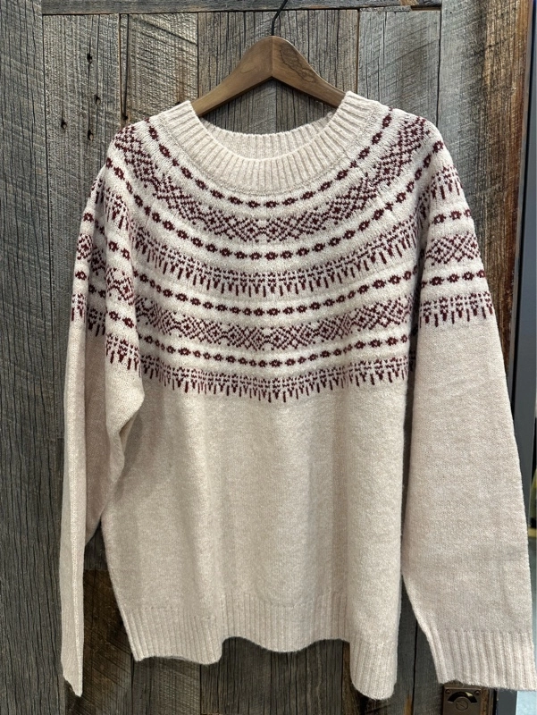 求心ニットラグランプルオーバー