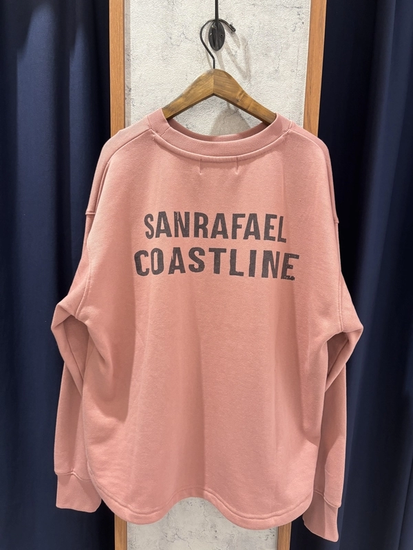 TC裏毛 バックプリントドロストプルオーバー