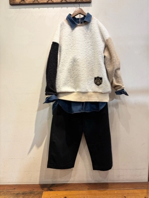 ピーチツイルワイドイージーパンツ