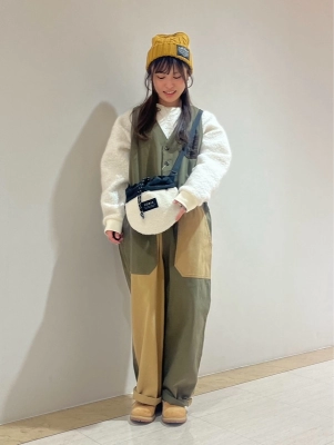 もこもこ×サロペット