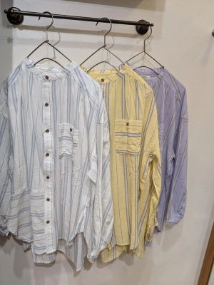 ストラップギャザーチュニックシャツ