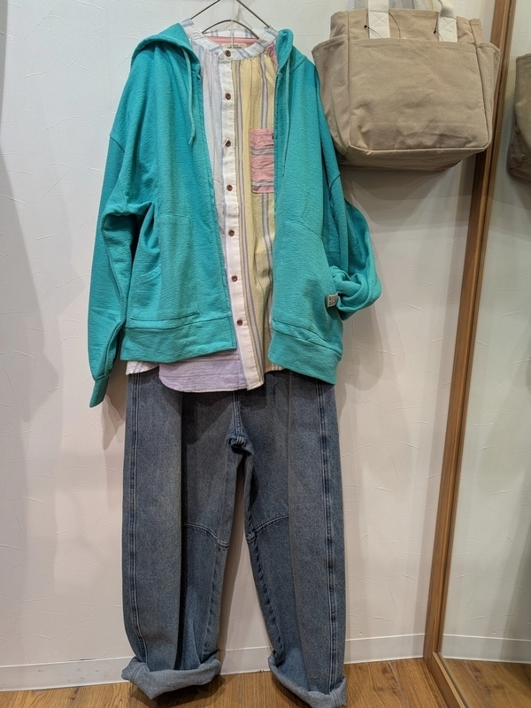 ストラップギャザーチュニックシャツ