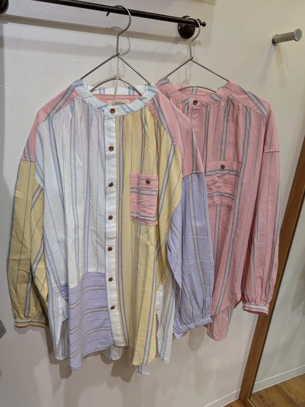 ストラップギャザーチュニックシャツ