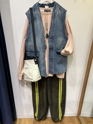 裏毛ピグメント染Bigプルオーバー