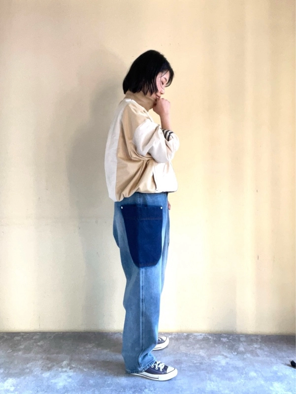 デニム×トラックジャケット