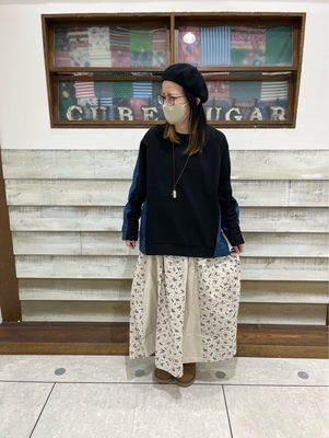 デニム×スウェット