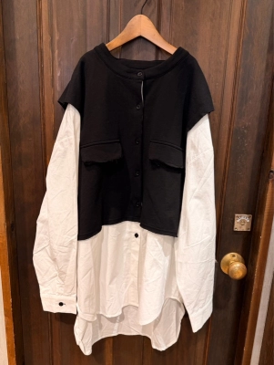 重ね着風Bigシャツ♡