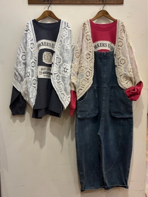 レース　Ｖネックカーディガン