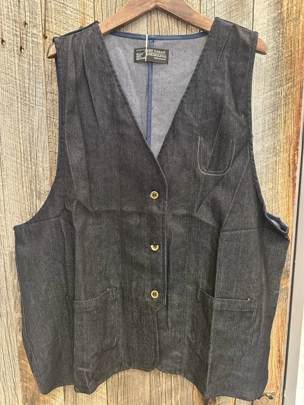 デニムVネックベスト