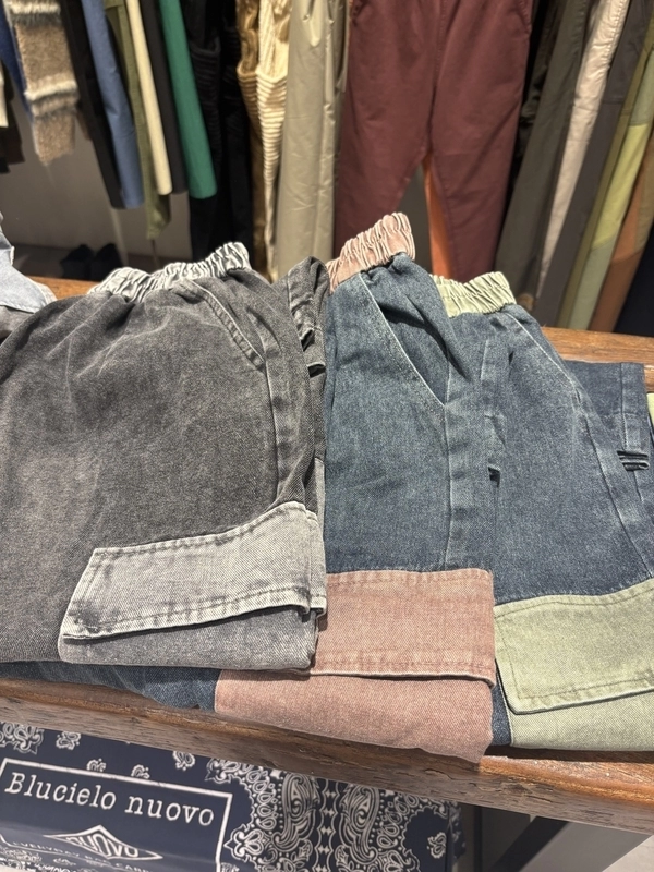 デニムピグメントBigイージーパンツ