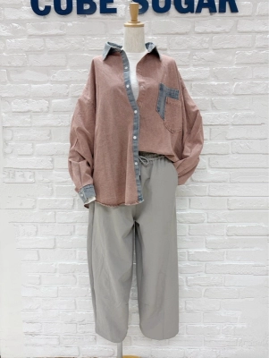 ピグメント染BIGシャツ☆