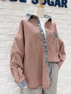 ピグメント染BIGシャツ☆