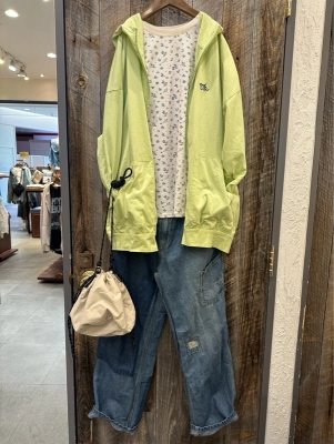 綿麻スラブデニムワークパンツ♪