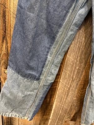 綿麻スラブデニムワークパンツ♪