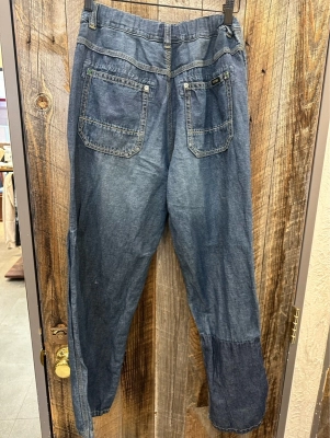 綿麻スラブデニムワークパンツ♪