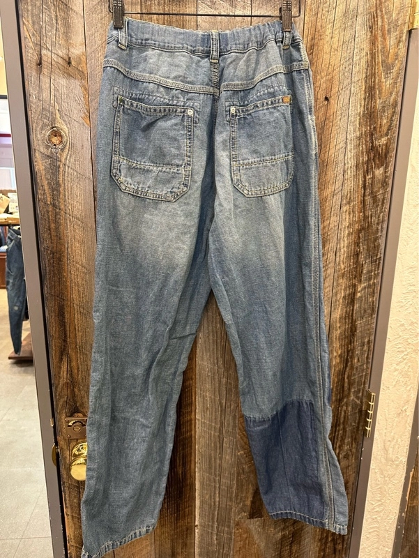 綿麻スラブデニムワークパンツ♪