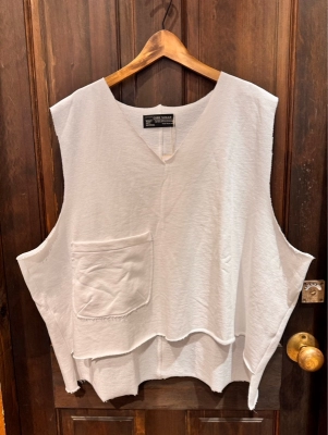 裏毛Ｖネックルーズベスト