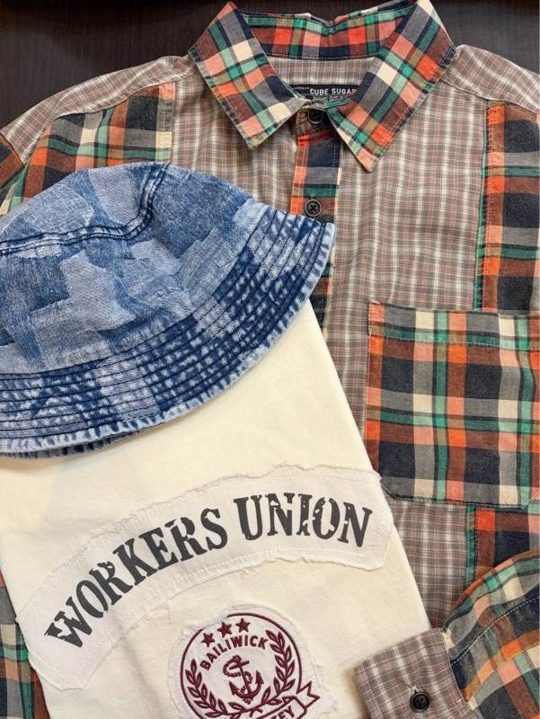 パッチワークデニムHAT☆