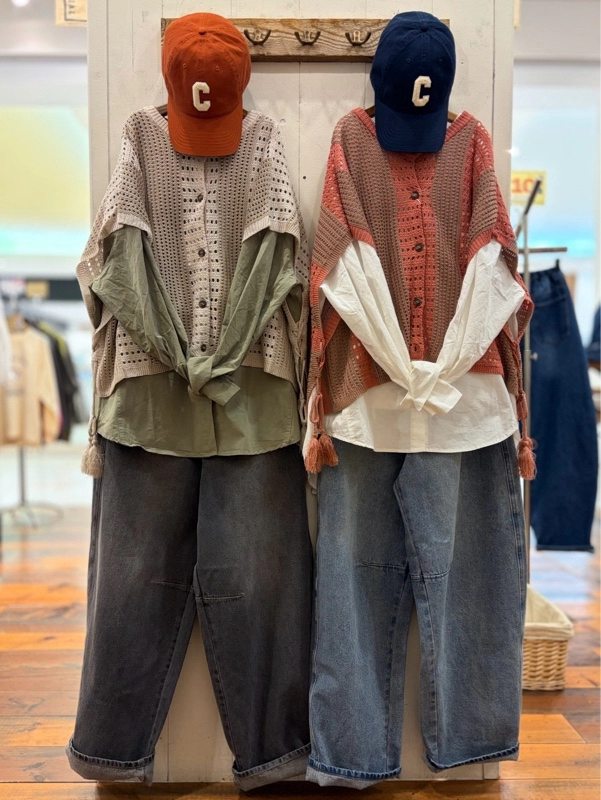 麻タッチ2wayベスト