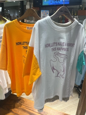 21/-OE天竺ペリカンプリントTシャツ