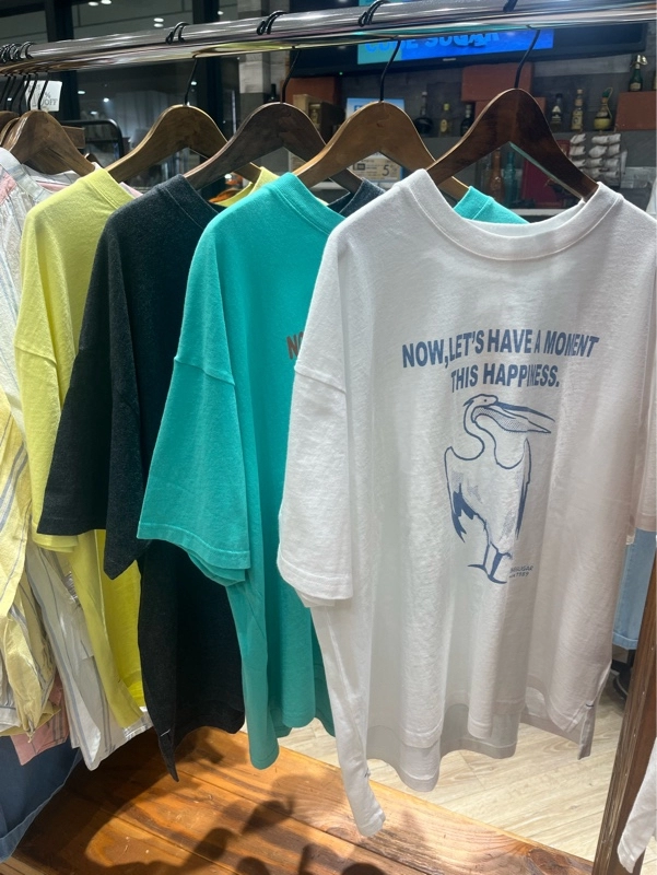 21/-OE天竺ペリカンプリントTシャツ