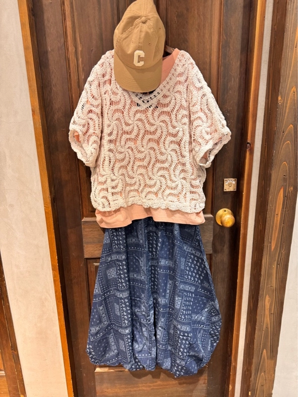 ペイズリーバルーンスカート