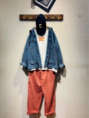 20/-OE天竺 汗染み防止加工 モックネック Tシャツ