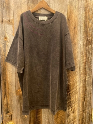 天竺パウダー加工衿刺繍Ｔシャツ