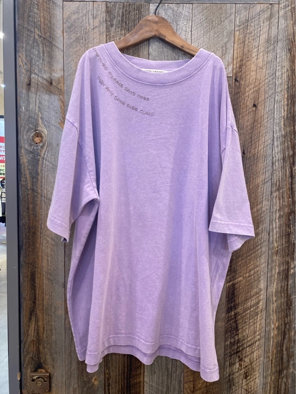 天竺パウダー加工衿刺繍Ｔシャツ