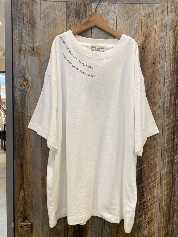 天竺パウダー加工衿刺繍Ｔシャツ